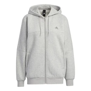(WMNS) adidas Word Fleece Hoodie Asia Sizing 'Grey' HM2813