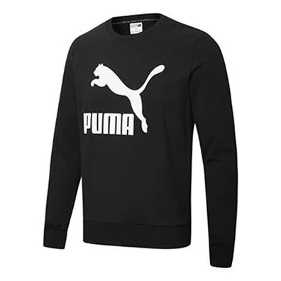 PUMA Classics Casual Printing Round Neck Black 599296-01