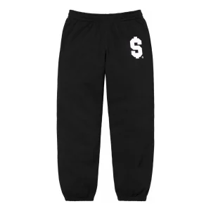 Supreme S Sweatpants 'Black White' SUP-SS24-083