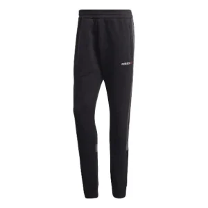 adidas originals Linear logo Casual Sports Pants Black FT9278