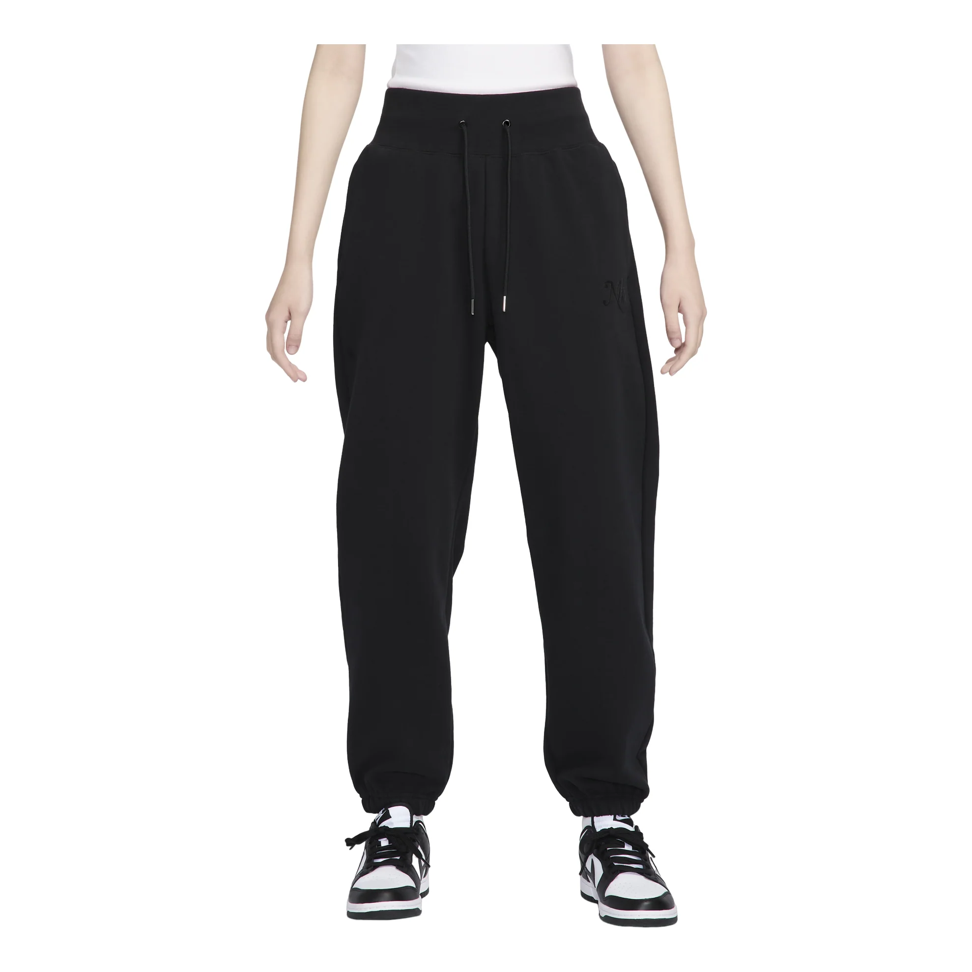 (WMNS) Nike Sportswear Phoenix Fleece Oversize Pants 'Black' HQ4870-010