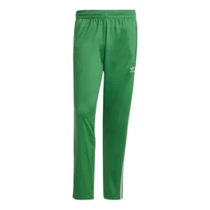 Men's adidas originals Contrasting Colors Stripe Logo Elastic Waistband Straight Sports Pants/Trousers/Joggers Green GN3520