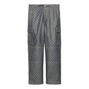 Gucci GG Denim Jacquard Trouser 'Dark Blue Ivory' 771522-XDCTA-4390