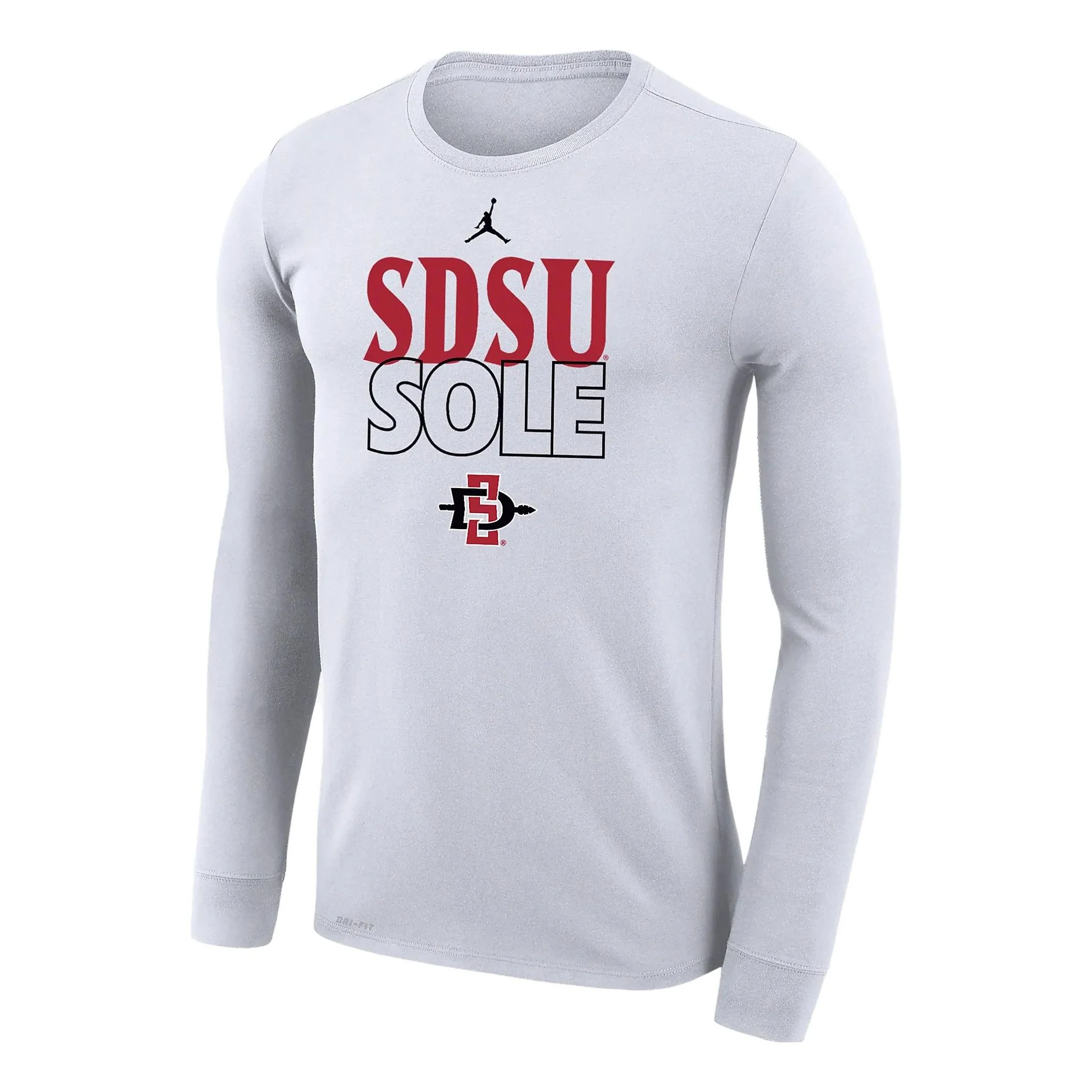 Air Jordan San Diego State Legend Logo T-Shirt 'White' M22419MM23-SDS