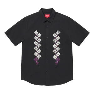 Supreme SS23 Week12 Needlepoint Shirt 'Black' SUP-SS23-215