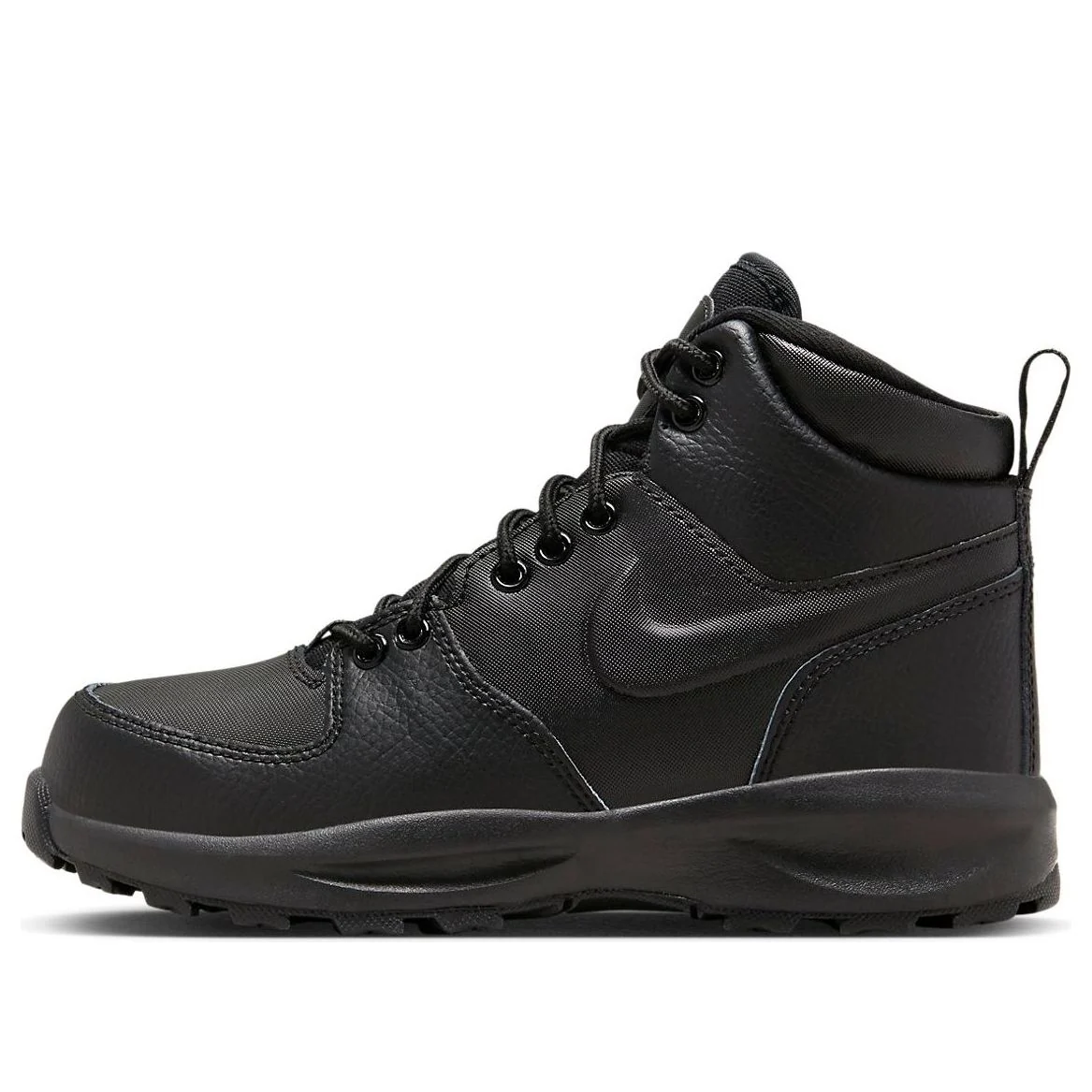 (GS) Nike Manoa Leather 'Triple Black' BQ5372-001