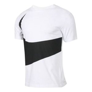 Nike BigSwoosh Large Logo Classic Sports Short Sleeve White CK9586-100