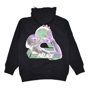 PALACE Transparent Character Logo Printing Unisex Black P18HD036