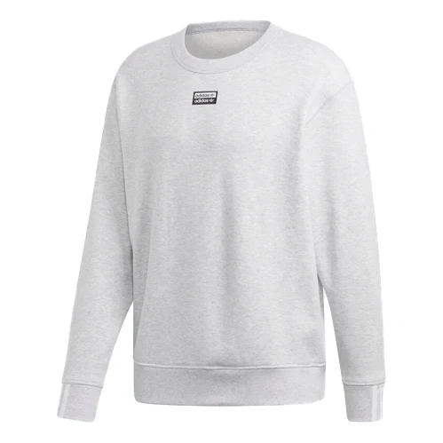 adidas originals Logo Round Neck Pullover Gray ED7229