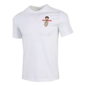 Men's Nike Athleisure Casual Sports Round Neck Breathable Short Sleeve White T-Shirt DJ4064-100