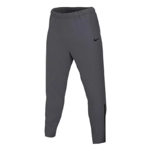 Men's Nike Solid Color Logo Lacing Sports Pants/Trousers/Joggers Gray CZ4357-060