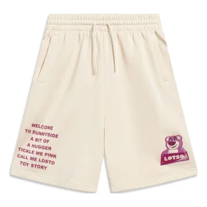 (WMNS) Li-Ning x Disney Toy Story Graphic Shorts 'Beige' AKST646-2