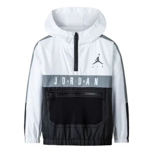 (PS) Air Jordan Color-Block Jacket 'White Black' JD2212015GS-001