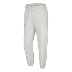 Nike NBA Standard Issue Drawstring Sports Long Pants White Ivory CN3220-072