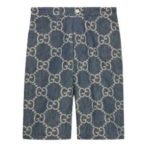 Gucci Jumbo GG denim Short 'Blue Ivory' 674371-XDBTY-4492
