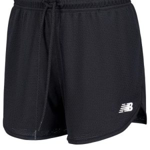 (WMNS) New Balance Athletics Mesh Short Asia Sizing 'Black' WS41510-BK