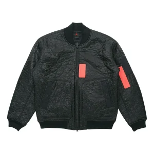 Air Jordan 23 Engineered MA-1 Men's Basketball Embroidered LOGO Baseball Jacket Black CD5713-010