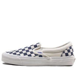 Vans OG Classic Slip-On LX 'Navy Checkerboard' VN0A32QNP4I