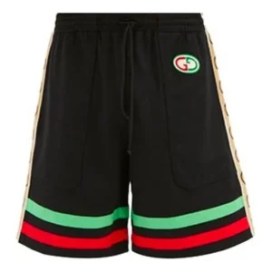 Gucci GG Stripe Shorts 'Black' 625344-XJCNQ-1082