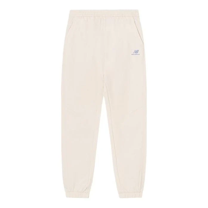New Balance Logo Sportswear Pants Asia Sizing 'Cream White' 5TC44572-IV