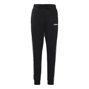 adidas Essentials 3-Stripes Tapered Cuffed Pants Men Black DU0468