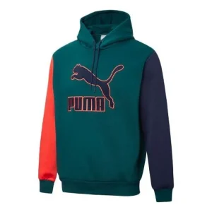 PUMA Embroidered Logo Hoodie 'Green' 531276-88