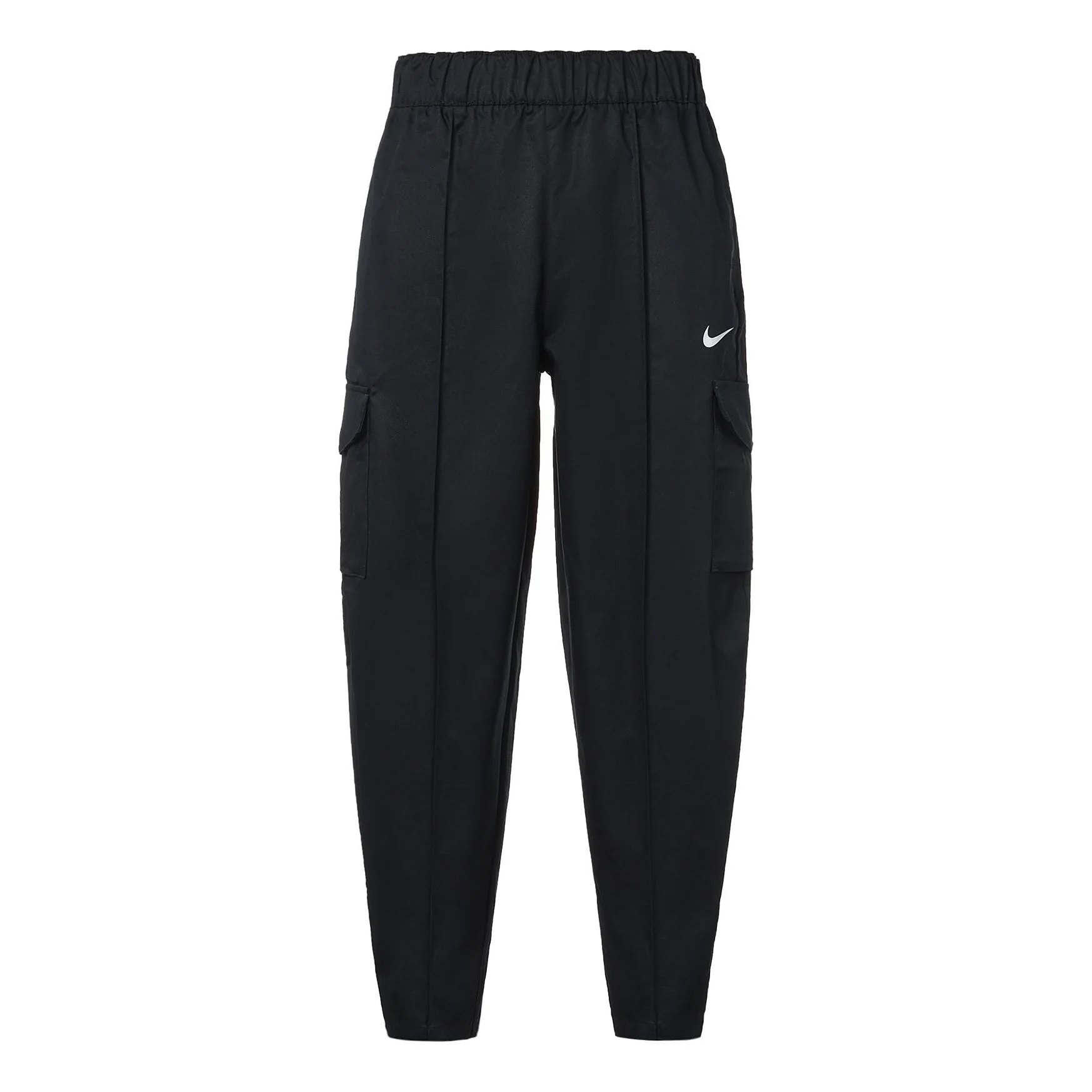 (WMNS) Nike Logo Solid Color Woven Sports Pants/Trousers/Joggers Autumn Black DD5984-010