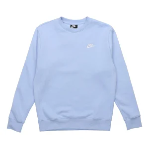 Nike Athleisure Casual Sports Fleece Lined Round Neck Pullover Blue BV2663-436