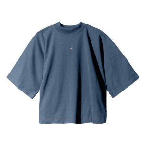 YEEZY Gap Logo No Seam T-Shirt 'Dark Blue' YEEZY-SS22-752