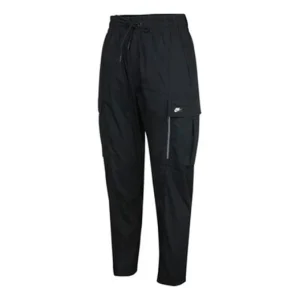 Nike Sportswear Casual Cargo Big Pocket Breathable Long Pants Black CV9301-010