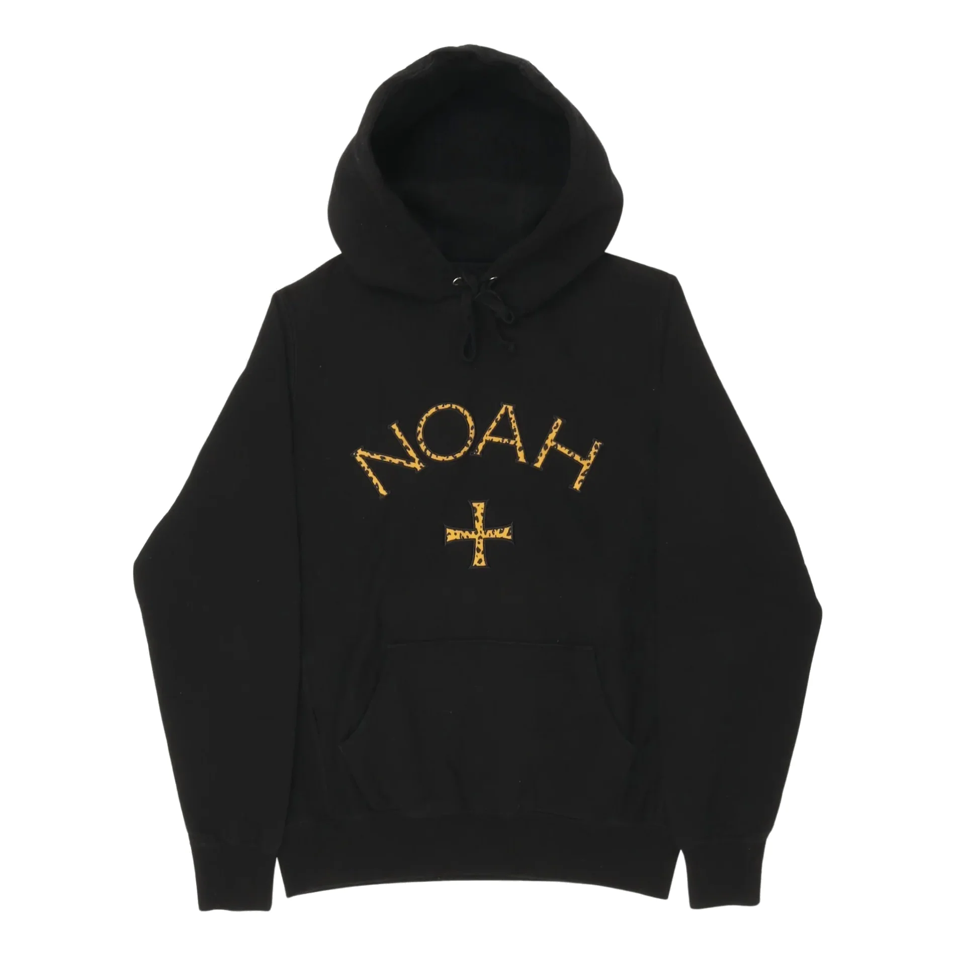 NOAH Cheetah Core Logo Hoodie 'Black' CHEETAHCORE1-BLACK