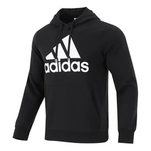 Men's adidas Bl Fl Hd Large Logo Kangaroo Pouch Black GK9220