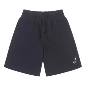 (WMNS) Converse Logo Mid Length Knit Short Asia Sizing 'Black' 10025374-A01