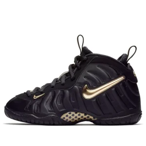 (PS) Nike Little Posite Pro 'Black Metallic Gold' 843755-010