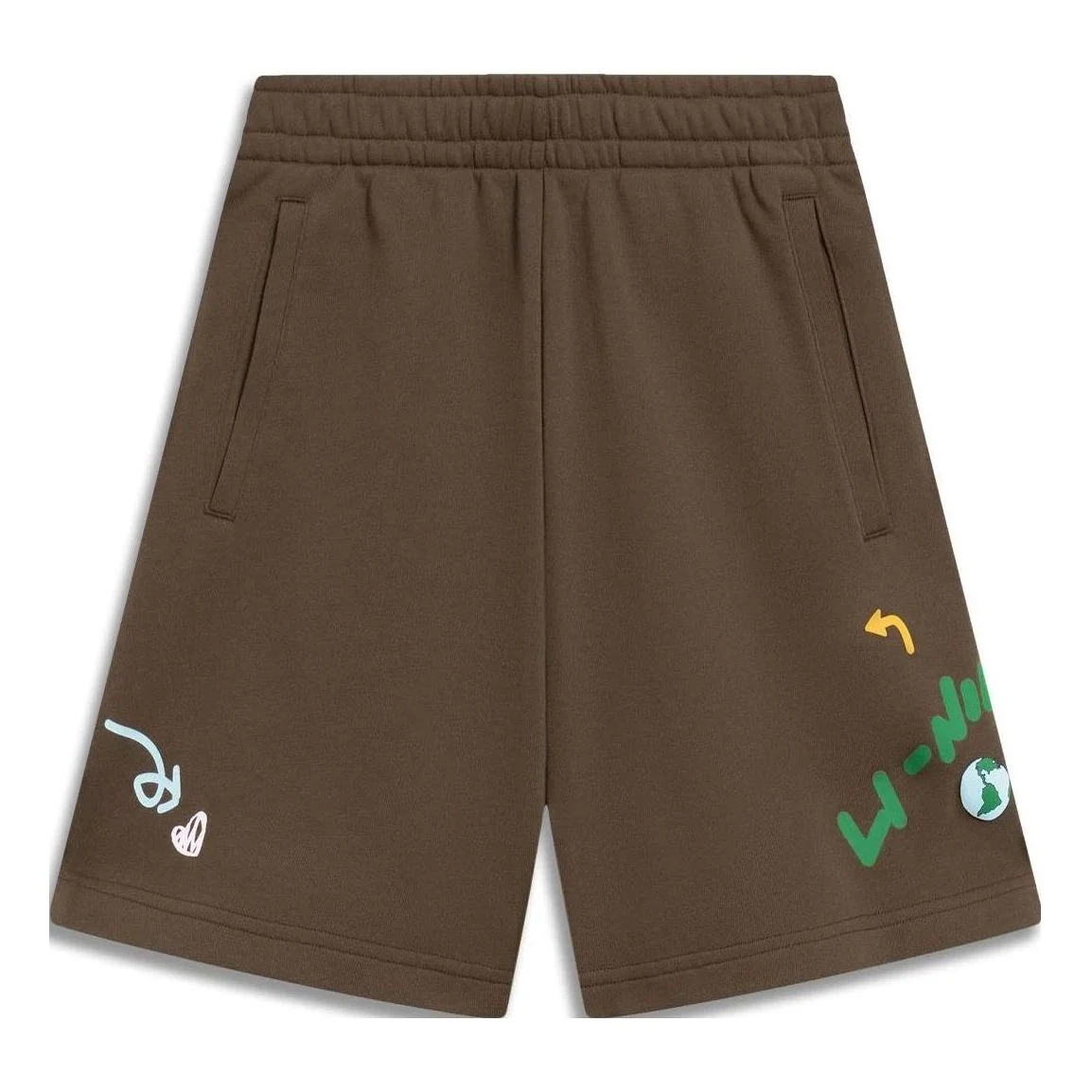 (WMNS) Li-Ning Graphic Shorts 'Brown' AKST664-4