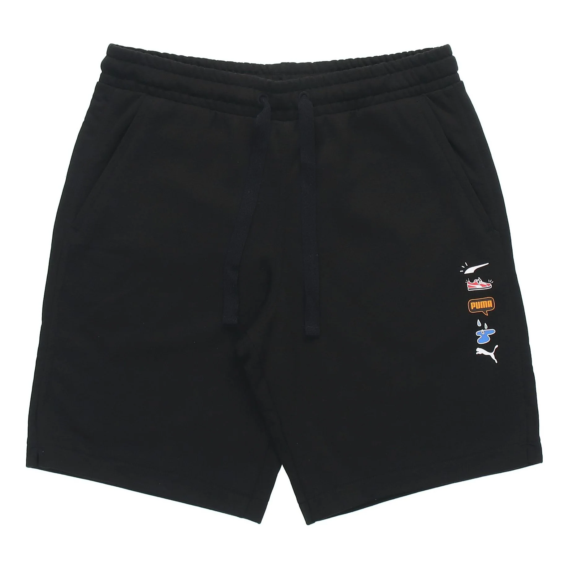 PUMA Awareness Athleisure Casual Sports Drawstring Breathable Shorts Black 532036-01