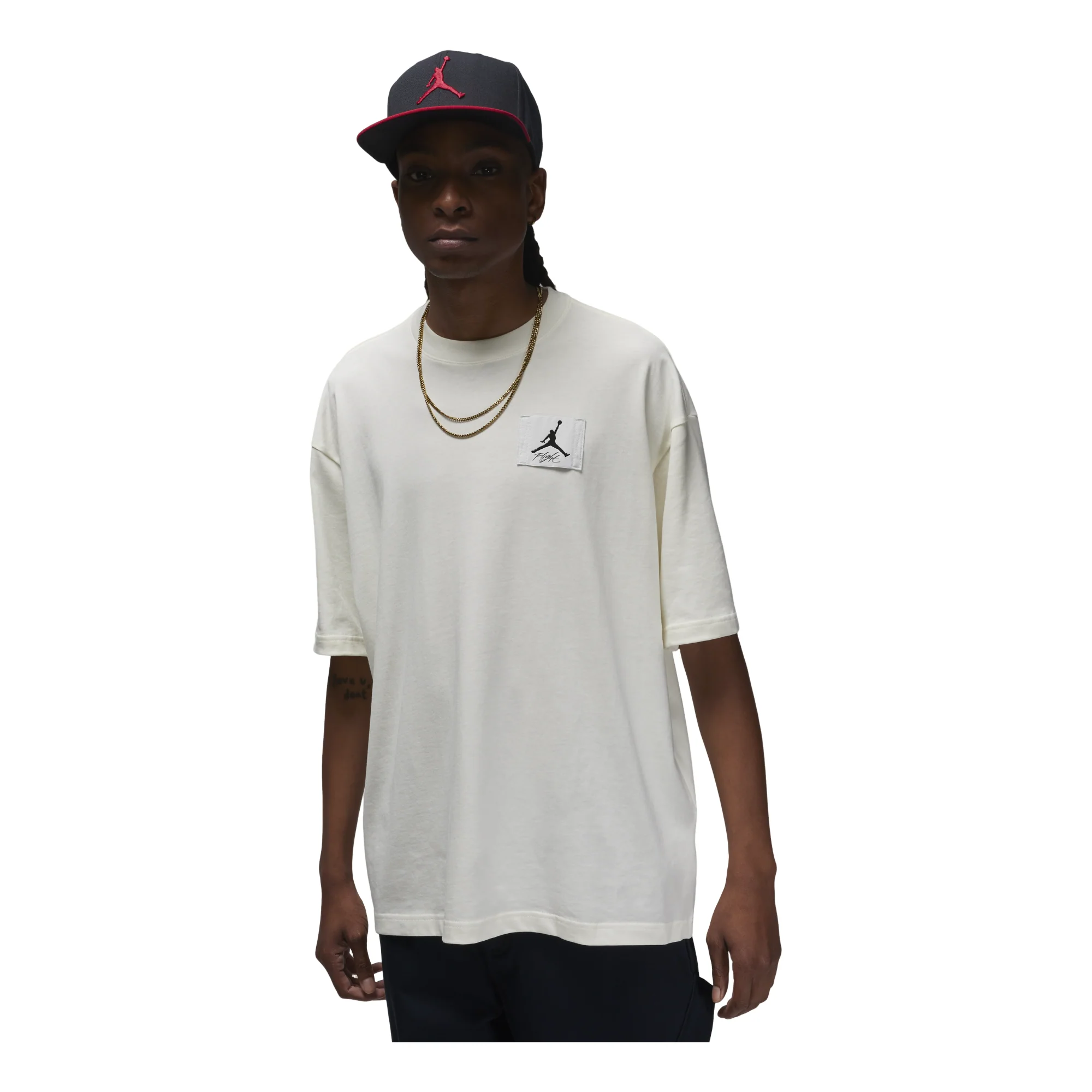 Air Jordan Flight Essentials Oversized T-shirt Asia Sizing 'Summit White' DZ7314-133