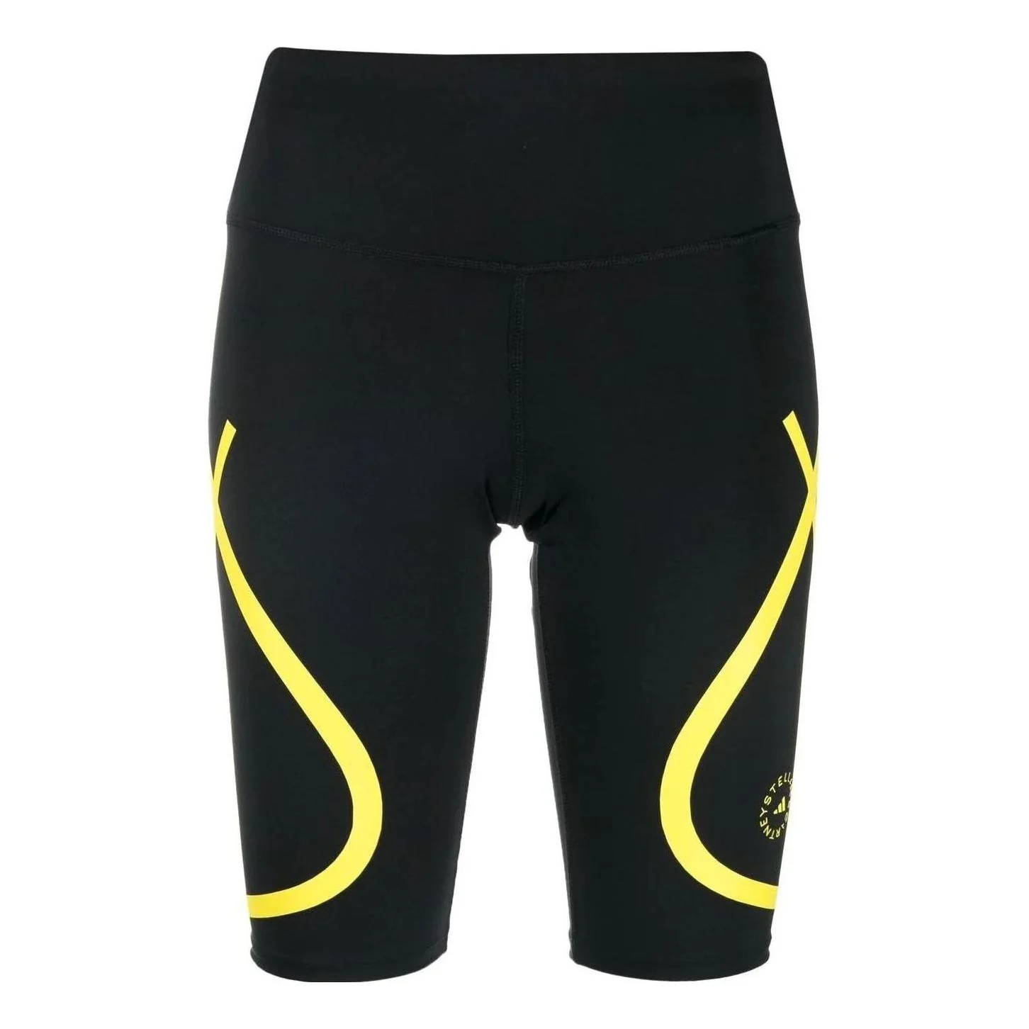 (WMNS) adidas by Stella McCartney TruePace Cycling Shorts Asia Sizing 'Black Yellow' HI6058