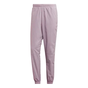 Men's adidas originals Solid Color Stripe Logo Straight Bundle Feet Sports Pants/Trousers/Joggers Pink ED6099