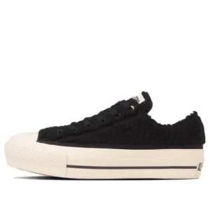 (WMNS) Converse Chuck Taylor All Star PLTS Boa OX 'Black' 31310451
