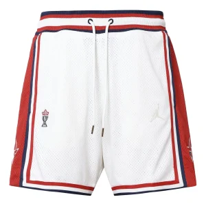 Air Jordan x Trophy Room Game Shorts Asia Sizing 'White Red' DR2957-133
