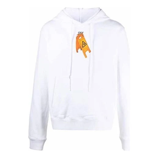 Off-White Arrow Pattern Round Neck Casual Version White OMBB034F20FLE0030110