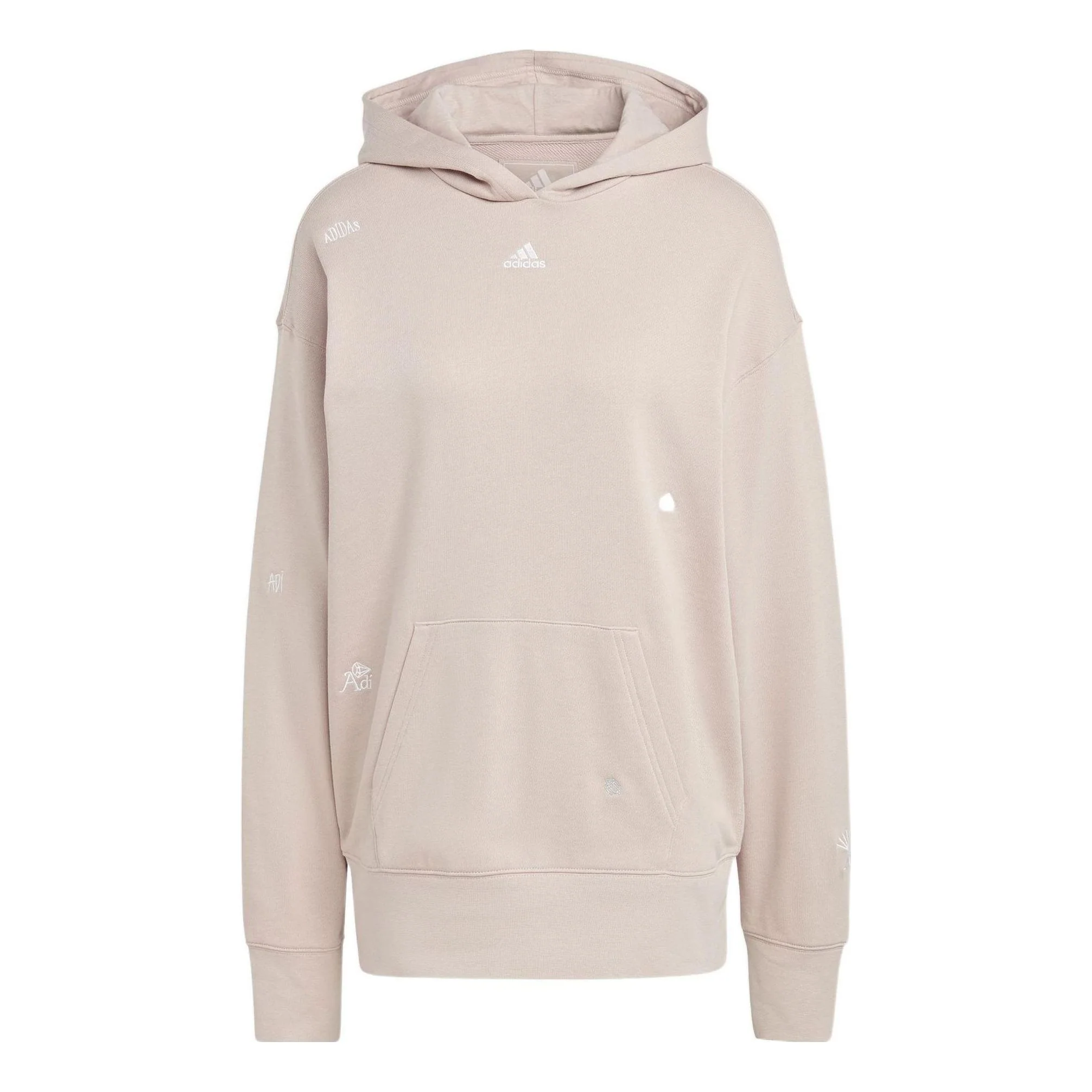 (WMNS) adidas Relaxed Hoodie Asia Sizing 'Beige' IC8684