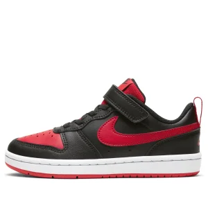 (PS) Nike Court Borough Low 2Velcro 'Bred' BQ5451-007