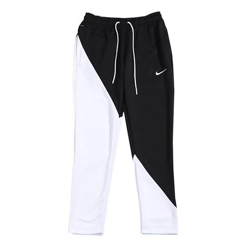 Nike Black White Colorblock Athleisure Casual Sports Long Pants Black BV5290-010