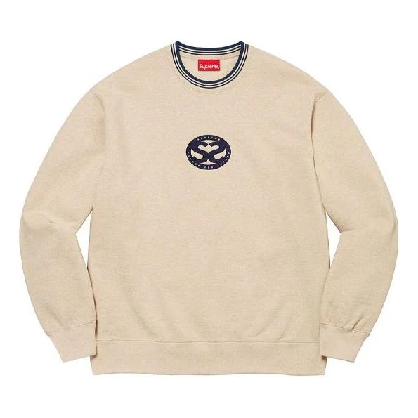Supreme Double S Crewneck 'Beige Black' SUP-SS22-651