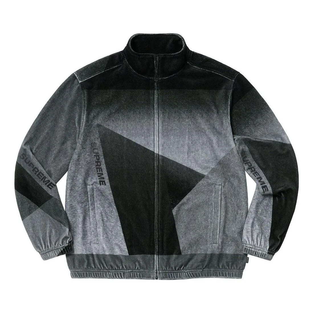 Supreme Geo Velour Track Jacket 'Black' SUP-SS23-146
