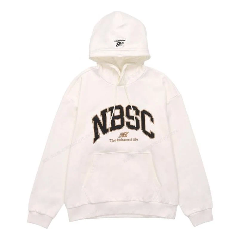 New Balance Logo Print Hoodie Asia Sizing 'White Tan' 5CC44353-IV