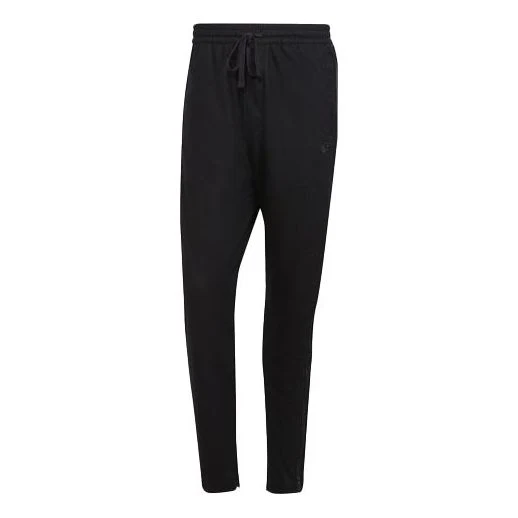 Men's adidas originals Solid Color Lacing Black Sports Pants/Trousers/Joggers H33468