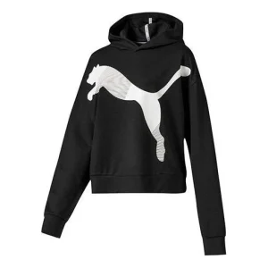 (WMNS) PUMA Athletic Hoodie 'Black' 581034-01